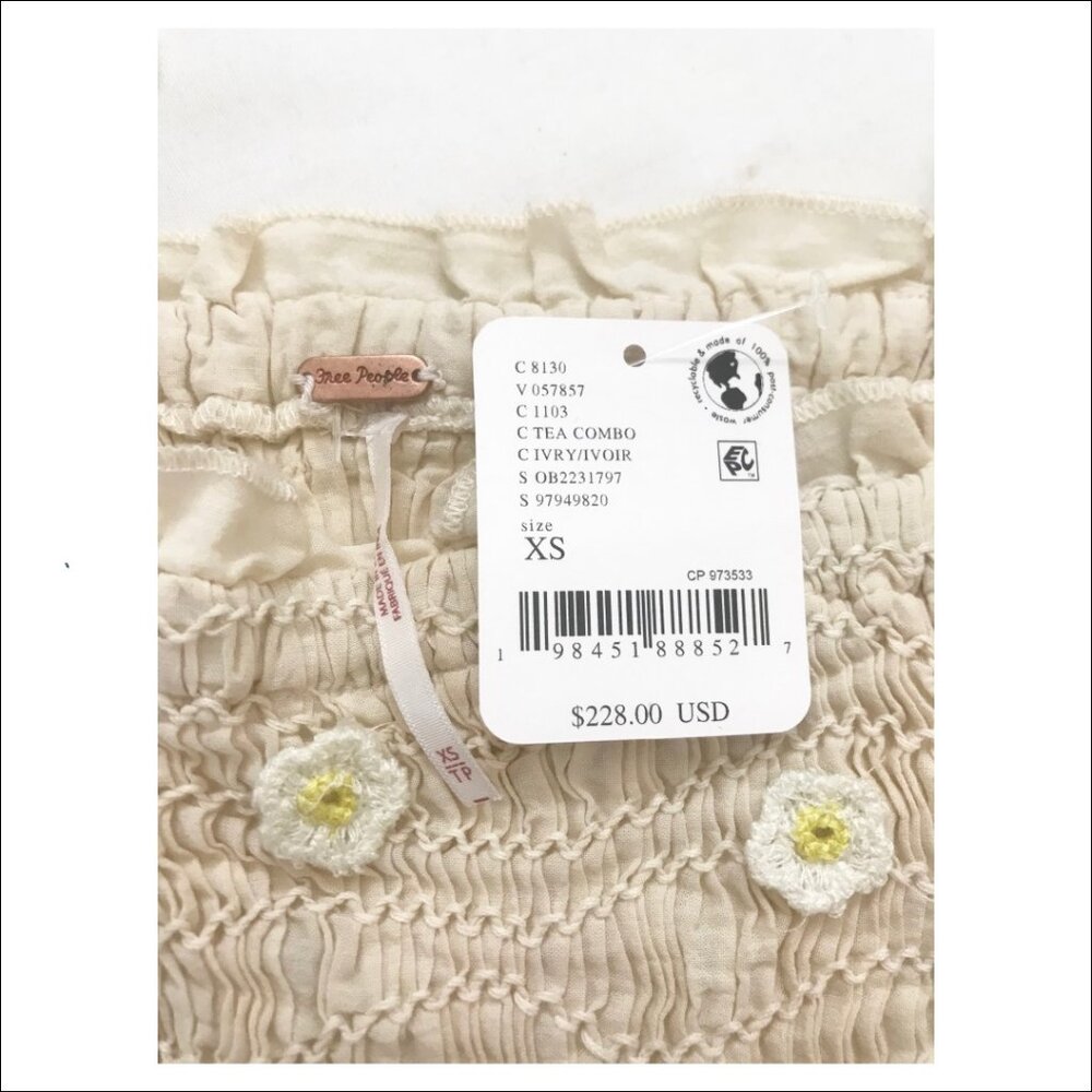 Free People Daphne Midi Dress in Tea Combo - XS - NWT - Picture 7 of 11